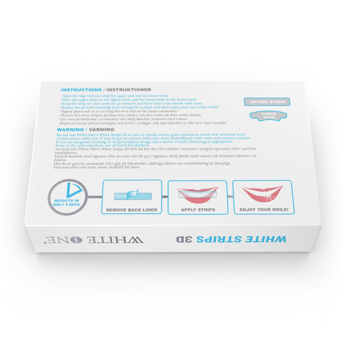 White Strips 3D - Tandblekningsstrips
